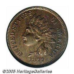 1877 1C --Cleaned--ANACS. Unc Details, Net AU55. 