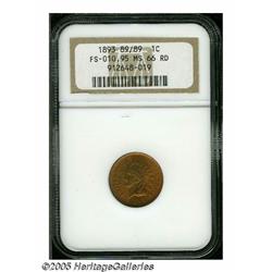 1893 1C MS66 Red NGC. FS-10.95, Snow-2, "Scarce."