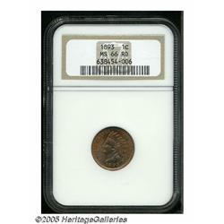1893 1C MS66 Red NGC. Well struck and impeccably 