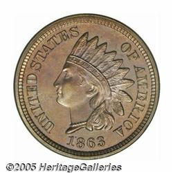 1863 1C PR66 PCGS. The reverse die appears to be 