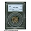 Image 3 : 1863 1C PR66 PCGS. The reverse die appears to be 