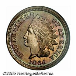 1864 1C Copper-Nickel PR66 NGC. Only 370 proofs w