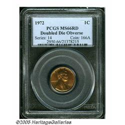 1972/72 1C Doubled Die MS66 Red PCGS. FS-033.3. D