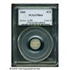 1860 3CS PR64 PCGS. Watery, dove-gray surfaces wi