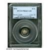 Image 3 : 1873 3CS PR66 Cameo PCGS. Dazzling, glassy mirror