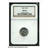 Image 1 : 1865 3CN MS66 NGC. A brilliant and intricately st