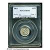 Image 3 : 1865 3CN MS66 PCGS. Even though more than 11 mill