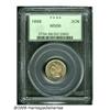 Image 3 : 1868 3CN MS66 PCGS. A splendidly preserved proofl