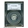 Image 3 : 1871 3CN MS66 PCGS. Brilliant and well struck, th