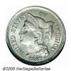 1887 3CN MS63 ANACS. "1887/6," FS-007. A miniscul