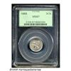 Image 1 : 1889 3CN MS67 PCGS. Satiny and liberally frosted 