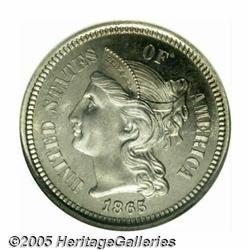 1865 3CN PR67 NGC. FS-001.5. The date is repunche