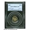 Image 3 : 1865 3CN PR66 Cameo PCGS. Repunched Date. B. 2-B.