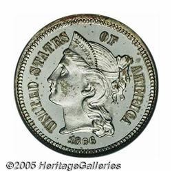 1866 3CN PR65 Deep Cameo PCGS. Although not as ra