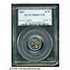 Image 3 : 1867 3CN PR66 Cameo PCGS. One of two 1867 Three C