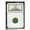 Image 1 : 1868 3CN PR66 NGC. Bright proof surfaces reveal a