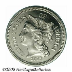 1868 3CN PR66 Cameo PCGS. While this issue is not