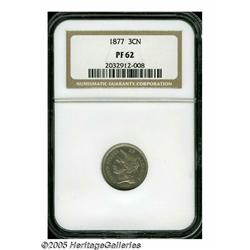 1877 3CN PR62 NGC. This proof-only date is one of