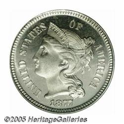 1877 3CN PR67 Cameo PCGS. A Superb specimen that 