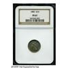 Image 1 : 1880 3CN PR67 NGC. Pretty pastel plum, gold, and 