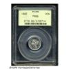 Image 1 : 1882 3CN PR66 PCGS. Delicately toned in chestnut 