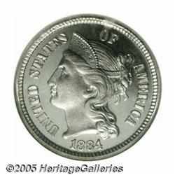 1884 3CN PR67 Ultra Cameo NGC. A stunning Ultra C