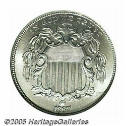 1867 5C Rays MS67 NGC. An old fable among numisma