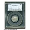 Image 3 : 1874 5C MS66 PCGS. Mostly brilliant with bright, 