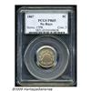 Image 3 : 1867 5C No Rays PR65 PCGS. Dazzling mirrored refl
