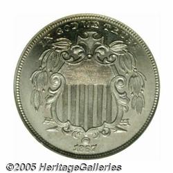 1867 5C No Rays PR65 NGC. Only 600 proofs were re