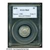 Image 1 : 1870 5C PR65 PCGS. Faint tan color occupies each 
