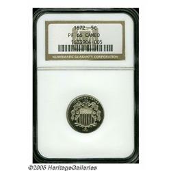 1872 5C PR66 Cameo NGC. A dazzling, brilliant exa