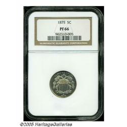 1875 5C PR66 NGC. A reflective Gem with sparkling