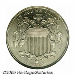1877 5C PR65 NGC. Modestly reflective with pinpoi