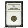 Image 3 : 1877 5C PR65 NGC. Modestly reflective with pinpoi