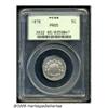 Image 1 : 1878 5C PR65 PCGS. A meticulously struck Gem with