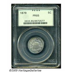 1879 5C PR65 PCGS. This looks like the triple pun