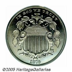 1879/8 5C PR67 Cameo PCGS. A mostly brilliant exa