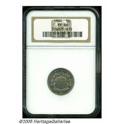 1880 5C PR66 NGC. Exquisitely struck on all of th