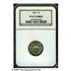 Image 1 : 1881 5C PR67 Cameo NGC. Brilliant and deeply mirr