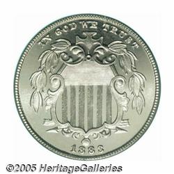 1883 5C Shield PR67 Cameo PCGS. While not a rare 