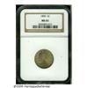 Image 1 : 1890 5C MS65 NGC. Light champagne-tan surfaces re