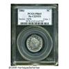 1883 5C No Cents PR65 PCGS. Speckles of milky-gra