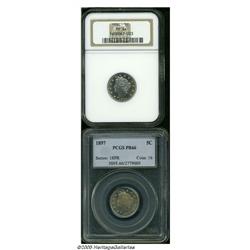 1884 5C PR64 NGC, just a hint of pale rose color 