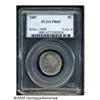 Image 1 : 1887 5C PR65 PCGS. Both sides of this nicely mirr