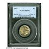 Image 1 : 1927 5C MS66 PCGS. A premium Gem Buffalo with sof