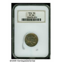 1914 5C PR66 NGC. The intricate design details ar
