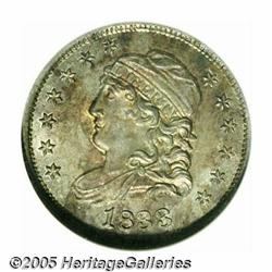 1833 H10C MS66 NGC. V-3, LM-4, R.2. The V-3 die m