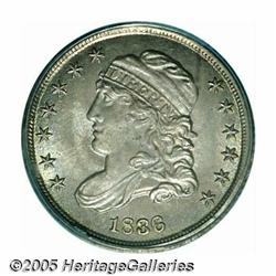 1836 H10C Large 5C MS66 PCGS. V-3, LM-6, R.3. A s