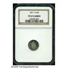 Image 3 : 1871 H10C PR67 Cameo NGC. This Superb Proof examp